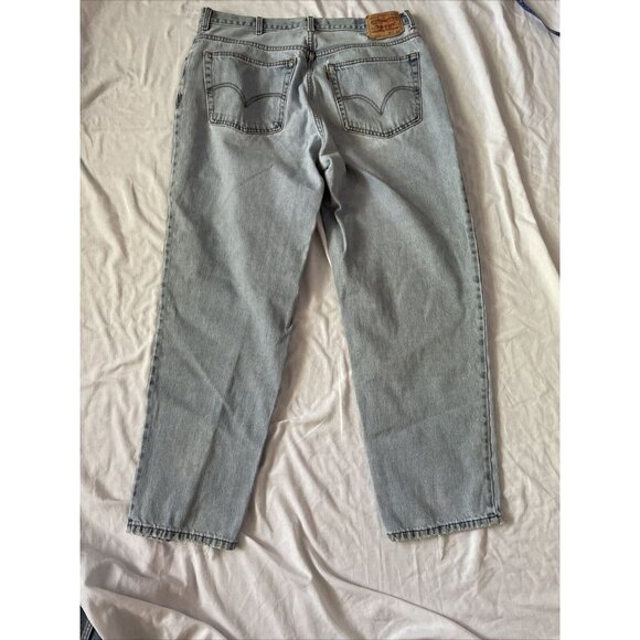 Levis 560 Comfort Fit Light Wash Blue Denim Jeans W38 L32 Mens Vintage Style - Picture 12 of 14